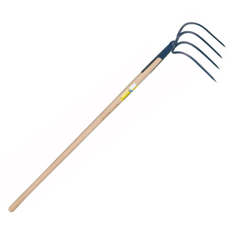 Croc 4 Dents Forges Magne Croc à Fumier 4 Dents Forges De Magne Longueur 130cm Outil Agricole Robuste 529321