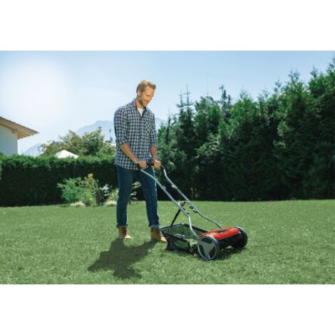 Einhell Tondeuse à gazon manuelle GC-HM 38 S-F (jusquà 250 m², réglage de la hauteur de 13 à 38 mm, bac de ramassage: 26L)