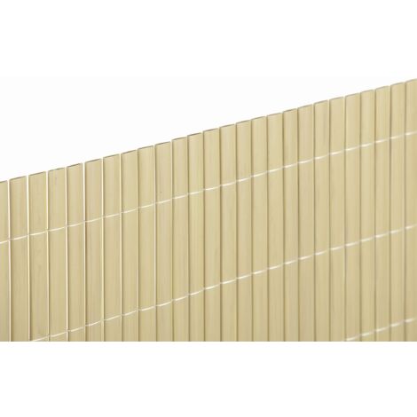 NORTENE Canisse PVC double face 20mm - coloris Bambou - 1x3m (1/2)