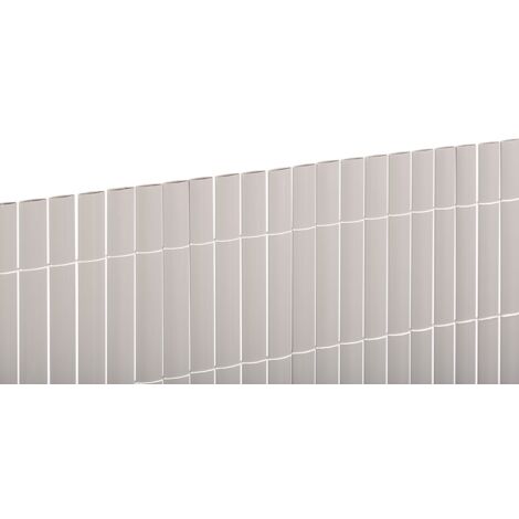 Nortene – Canisse PVC double face 20mm – Blanc – 1,5m de haut – Longueur 3m – Résistante aux UV et intempéries