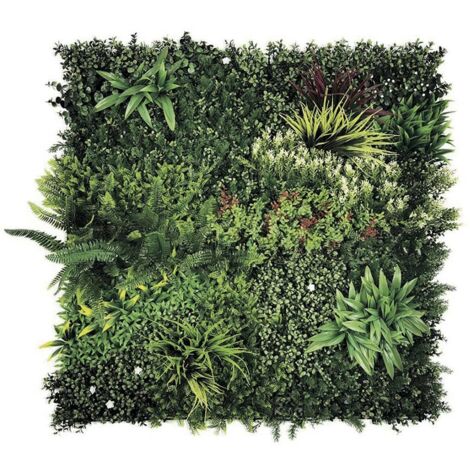NORTENE Panneau décoratif Grazing feuillage synthétique - Vert - 1x1m