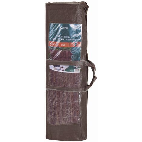 Nortene – Clôture brise-vue 2 couches de bruyère + natte fibre de coco – Hauteur 1m – Longueur 3m – Occultation haute (1/3)