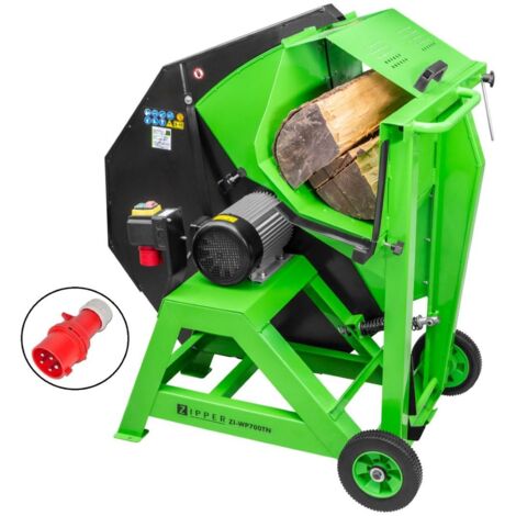 Zipper – Scie à bûches électrique 400V – Lame 700mm T.C.T – Dimensions bûches max. Ø250mm – Moteur 5kW S2 – Frein moteur électrique