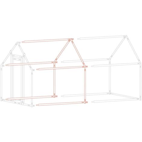 Aga Enclos avec bâche pour poules 3x2x2 m