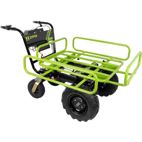 Zipper Brouette à Moteur Électrique 24V 12Ah 500W ZI-EWB500 - Brouette Électrique Jardin