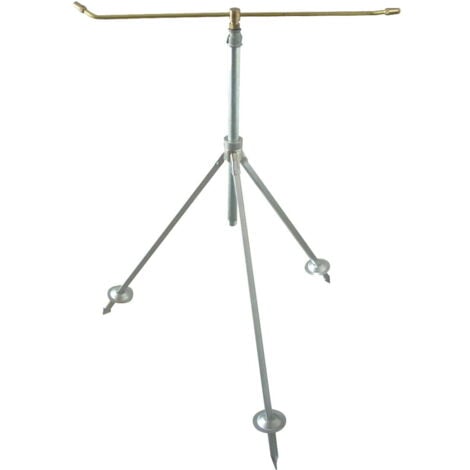 BOUTTÉ Arroseur rotatif sur trépied mâle 15x21, hauteur réglable 70 à 110 cm, jet réglable