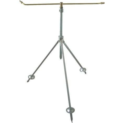 BOUTTÉ Arroseur rotatif sur trépied mâle 15x21, hauteur réglable 70 à 110 cm, jet réglable