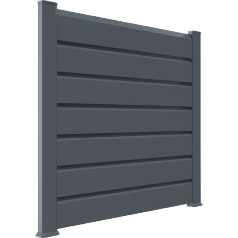 CLOSEA Kit extension clôture PVC gris - lg : 1m50 x ht : 1m30