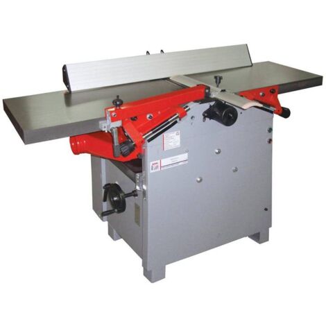 Holzmann – Dégauchisseuse-raboteuse 3000W – 400V – Tables en fonte pour précision – Guide de dégau inclinable 90º à 45º – Collecteur de copeaux métallique