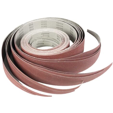 10 Bandes Abrasives 330 X 20 Mm - Grain 40 à 1000 - Pour Ponceuse à Bande Sur Bois, Métal, Inox
