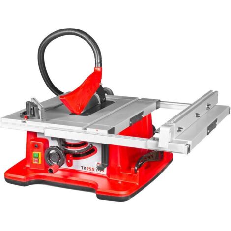 Holzmann – Scie circulaire 255mm 2000W – Vitesse 4800 tr/min – Capacité de coupe 80mm à 90° – Table aluminium 940x642mm - TK255 (1/8)