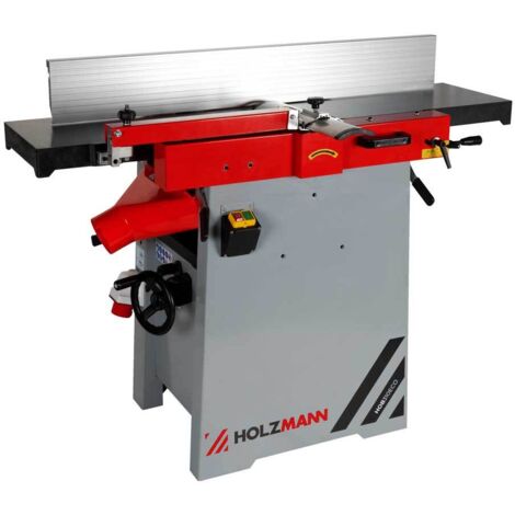 Holzmann – Dégauchisseuse-raboteuse 2200W – 400V – Tables en fonte grise – Palogramme inclinable 90º à 45º – Réglage millimétrique