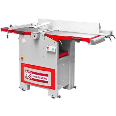 Holzmann – Dégauchisseuse-raboteuse 2200W – 400V – Tables en fonte pour précision – Moteur puissant pour bois dur – Système de déplacement intégré (1/5)