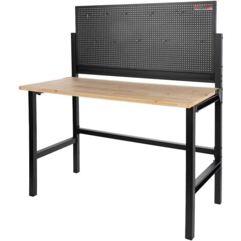 Holzmann – Établi modulable pliable 1215 x 600 mm – Charge maximale 150 kg – Pour bois dur et teck – Dimensions compactes pour espaces réduits (1/3)