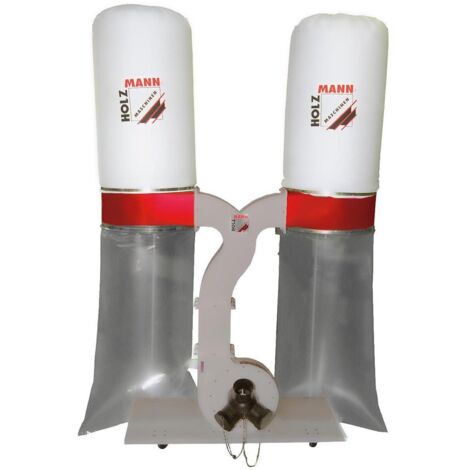 Holzmann – Aspirateur à copeaux 2200W – Aspiration 3880 m³/h – Capacité 2 x 200L – Moteur silencieux pour bois dur
