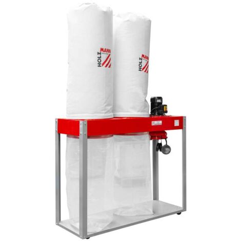 Holzmann – Aspirateur à copeaux 2200W – 400V – Capacité 2 x 180 litres – Moteur en métal pour performance d'aspiration constante