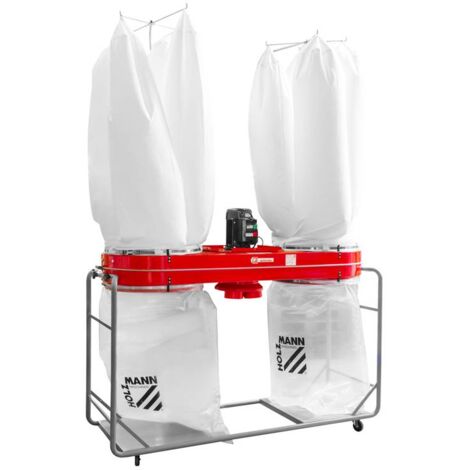 HOLZMANN Aspirateur à copeaux de bois 2 sacs - Débit d'air 8 000 m3/h - 4500W - 400V - triphasé