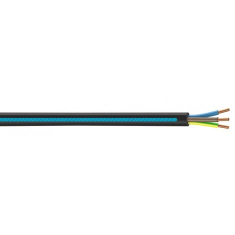 Câble Électrique U-1000 R2V 3G2,5 Mm² Noir - 10 Mètres Zenitech, Intérieur/Extérieur, Robuste
