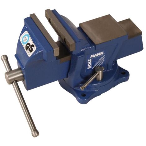 Holzmann – Etau d'établi 100 mm – Capacité de serrage 80 mm – Pour bois dur – Fonte résistante – Poids 6 kg
