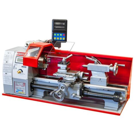 Holzmann – Tour à métaux 400 mm – Variateur numérique – Puissance 450W – Tension 230V – Vitesse 50-2500 t/min – Pour tournage précis de métaux - ED400FDDIG