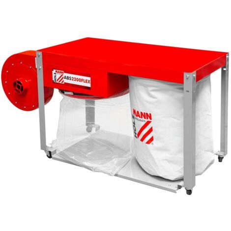 Holzmann – Aspirateur à copeaux 2 200W – Capacité 160L – Tension 230V – Dépression 2 200Pa – Turbine métallique pour usage intensif