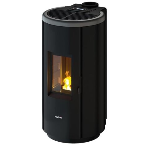 Poêle à granulés étanche 5 kW – Sortie de fumées Bi-Flux – Programmation Wi-Fi et Bluetooth – Classe énergétique A+ 7 étoiles – Freepoint