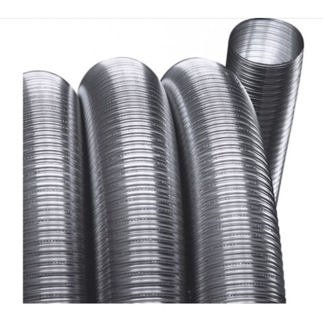 Joncoux – Flexible de tubage double paroi inox 316 – Ø100 mm – épaisseur 0,10 mm – longueur 7 m – pour poêles à granulés