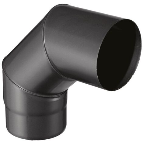 Coude émaillé 90° pour raccordement ISOTIP JONCOUX Diam. 150mm L. 16cm Ep. 0.7mm