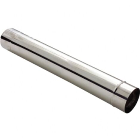 Tuyau de raccordement inox 304 Ø139 mm – Longueur 0,33 m – Élément droit pour conduits de fumée – Isotip Joncoux