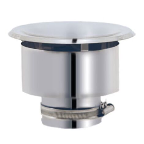 JONCOUX Chapeau aspirateur antipluie & anti-volatile - modèle Apollo - Pour tubage flexible - Ø80