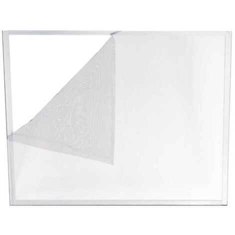 Moustiquaire Adhésive Blanche 130 X 150 Cm, 1 Pièce