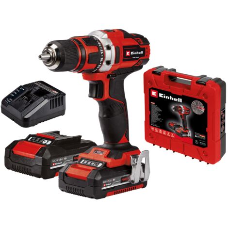 [Ancienne version] Einhell Perceuse Visseuse sans fil TE-CD 18/40-1 Li (2x1,5 Ah) PXC (Li-Ion, 18V, couple 40 Nm, Mandrin 13mm) Livré avec 2 Batteries 1,5 Ah et un Chargeur (1/5)