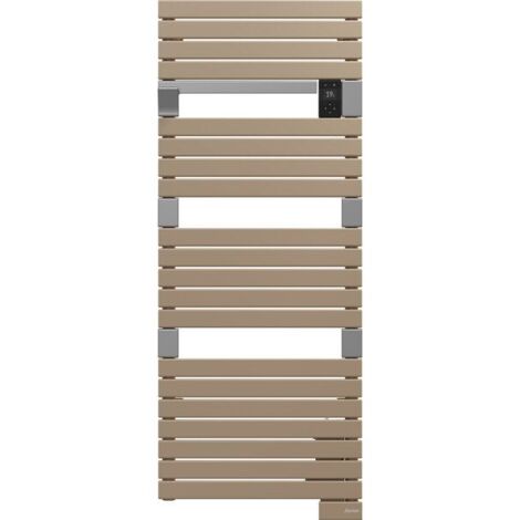 Sauter – Sèche-serviettes électrique 750W – Dimensions h.140,5 x l.55 cm – Chauffage à inertie fluide – Finition cappuccino – Surface jusqu'à 7 m² (1/3)