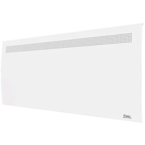Radiateur à inertie sèche 2000W horizontal – Corps en pierre réfractaire – Programmation libre – Design galbé – Fabrication française – Olympic (1/2)