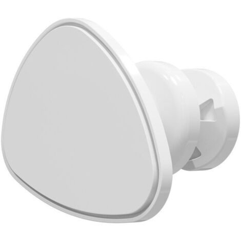 Sauter – Patère en galet blanche pour sèche-serviettes – Fixation murale – ABS résistant – Charge max 10 kg – Dimensions 14,6 x 6,6 x 5,6 cm