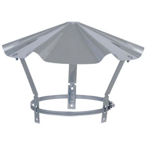 Joncoux – Chapeau chinois inox n°A3 – Protection conduit Ø180 à 250 mm – Soudure continue pour étanchéité – Compatible poêles et inserts