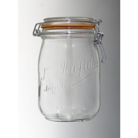 Lot de 6 bocaux en verre 1l - Le Parfait - 900507