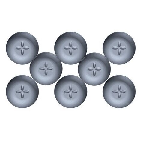 SCOTCH Lot de 8 patins adhésifs alvéolé eur, SCOTCH, diam. 22 mm, gris (1/2)