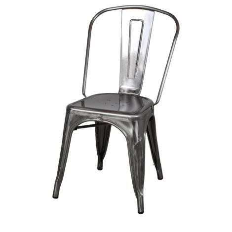 AUTRES Chaise en métal avec un style industriel - modèle 062 - métal vernis (1/4)