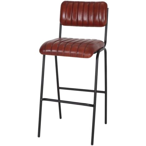AUTRES Tabouret haut avec un style industriel - modèle 071 - marron (1/4)