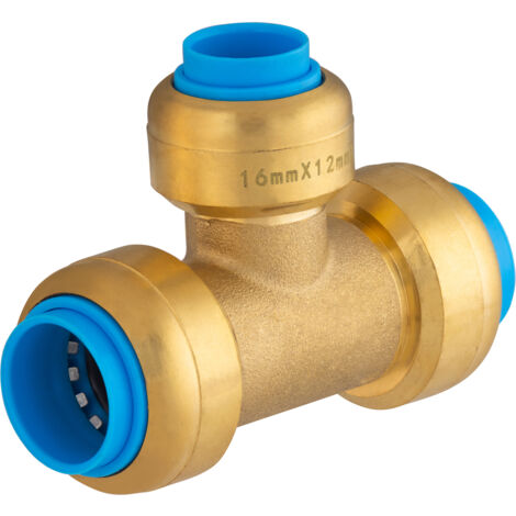 QUICK PLOMBERIE Raccord te reduit diam. 12 mm laiton