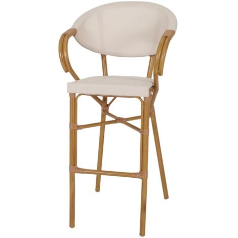 AUTRES Tabouret haut avec un style bistrot - modèle 082 - beige (1/4)