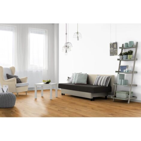Parquet contrecollé en bois chêne brossé verni naturel- 14/2,5 x 130 x 1092 mm - 1 m² - ROCHELLE