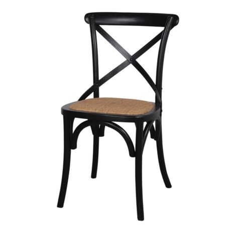 AUTRES Chaise en bois avec un style bistrot - modèle 018 - noir (1/4)
