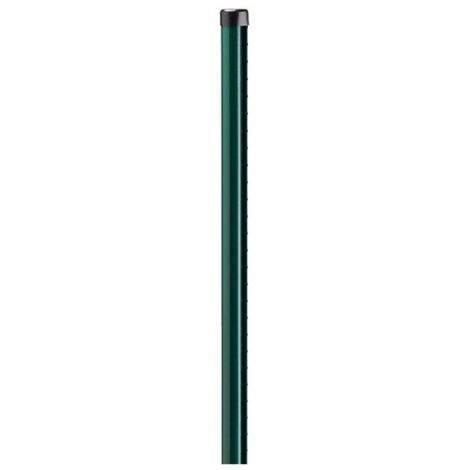 Dirickx – Poteau pour clôture acier galvanisé rond vert – Hauteur 200 cm – Largeur 4.8 cm – Profondeur 4.8 cm – Finition durable