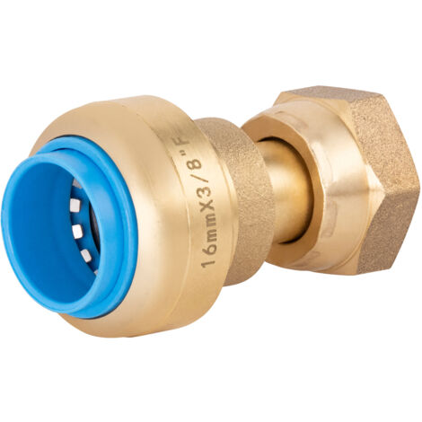 QUICK PLOMBERIE Raccord droit ecrou libre femelle 12 x 17 mm diam. 16mm