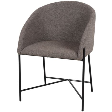 AUTRES Chaise tapissée avec un style contemporain - modèle 004 - marron (1/4)