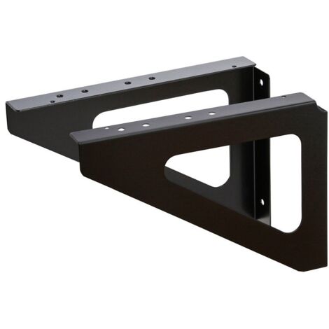 Renz – Support mural anti-corrosion pour boîte aux lettres – Découpe pour journaux – Acier 100% – Lot de 2 équerres – Installation facile avec trous pré-percés