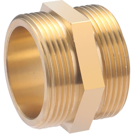 QUICK PLOMBERIE Mamelon à visser laiton M 40 x 49 pour cuivre (1/4)