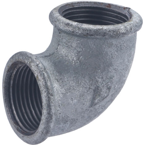 SANS MARQUE Raccord coudé 90° pour acier galvanisé / 26 x 34 mm